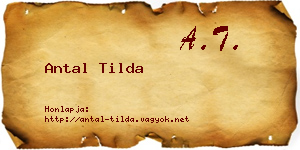 Antal Tilda névjegykártya